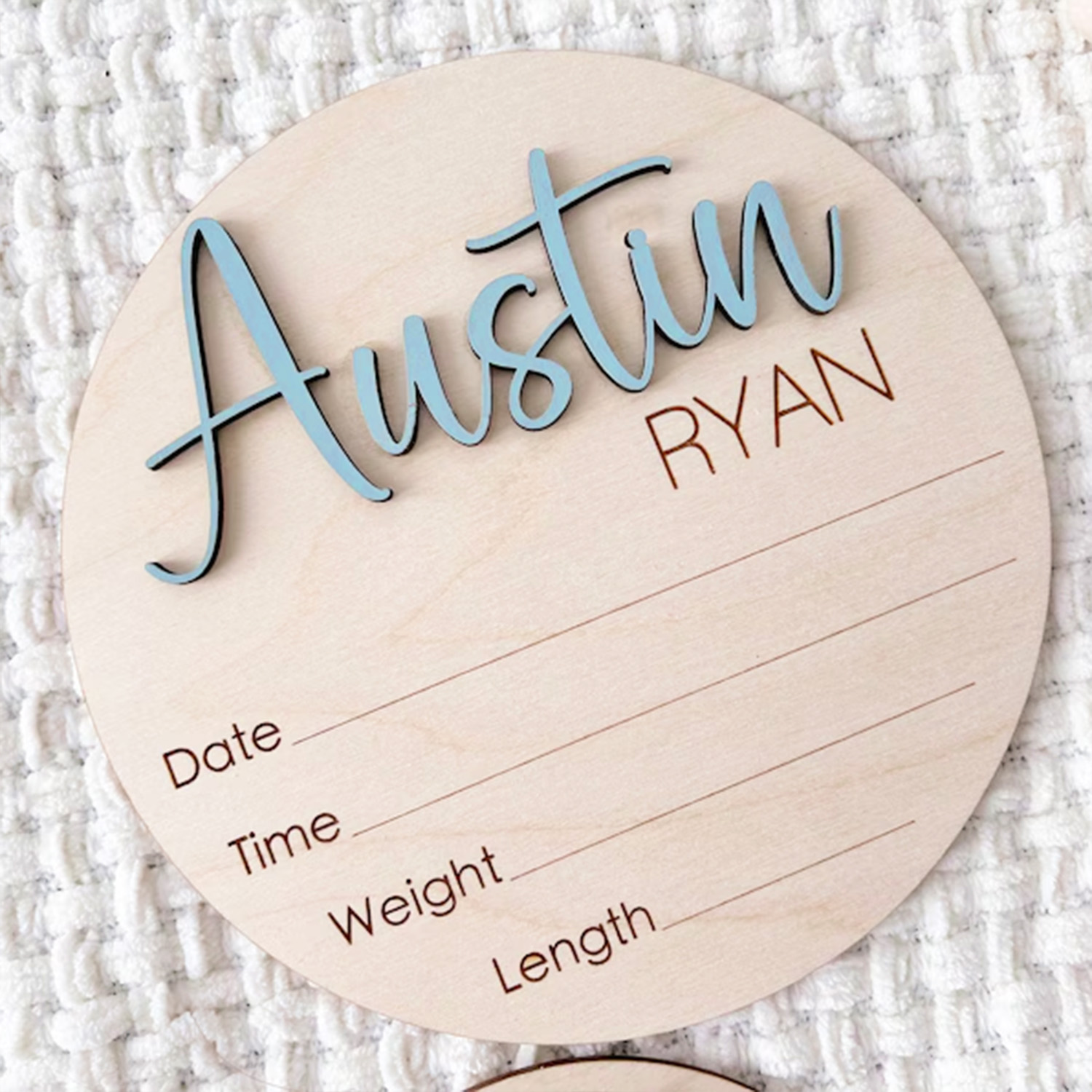 Wedding Souvenir - 1 personalizowany dwuwarstwowy identyfikator z logo,