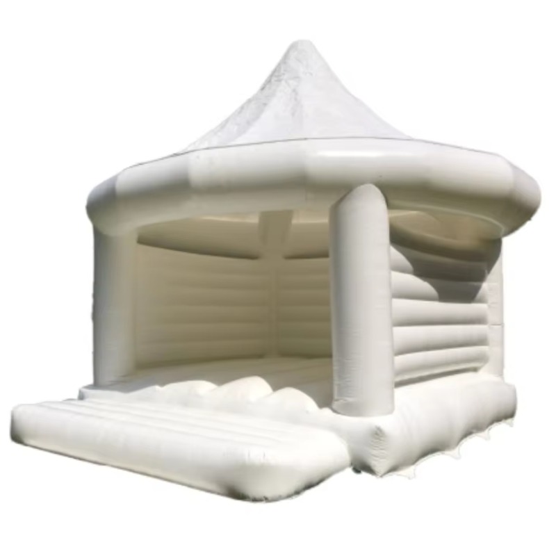 Nadmuchiwany biały dom skacząc – Wedding Event Supply recenzja i cena