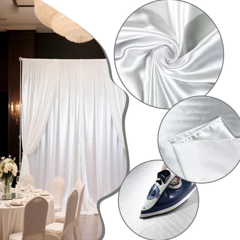 Satynowa tkanina do dekoracji  – Supply Wedding Venue recenzja i cena
