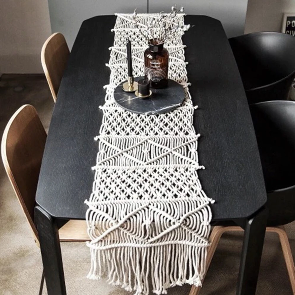 Macrame Boho Bieżnik na stół d – Wedding Supply Rentals recenzja i cena