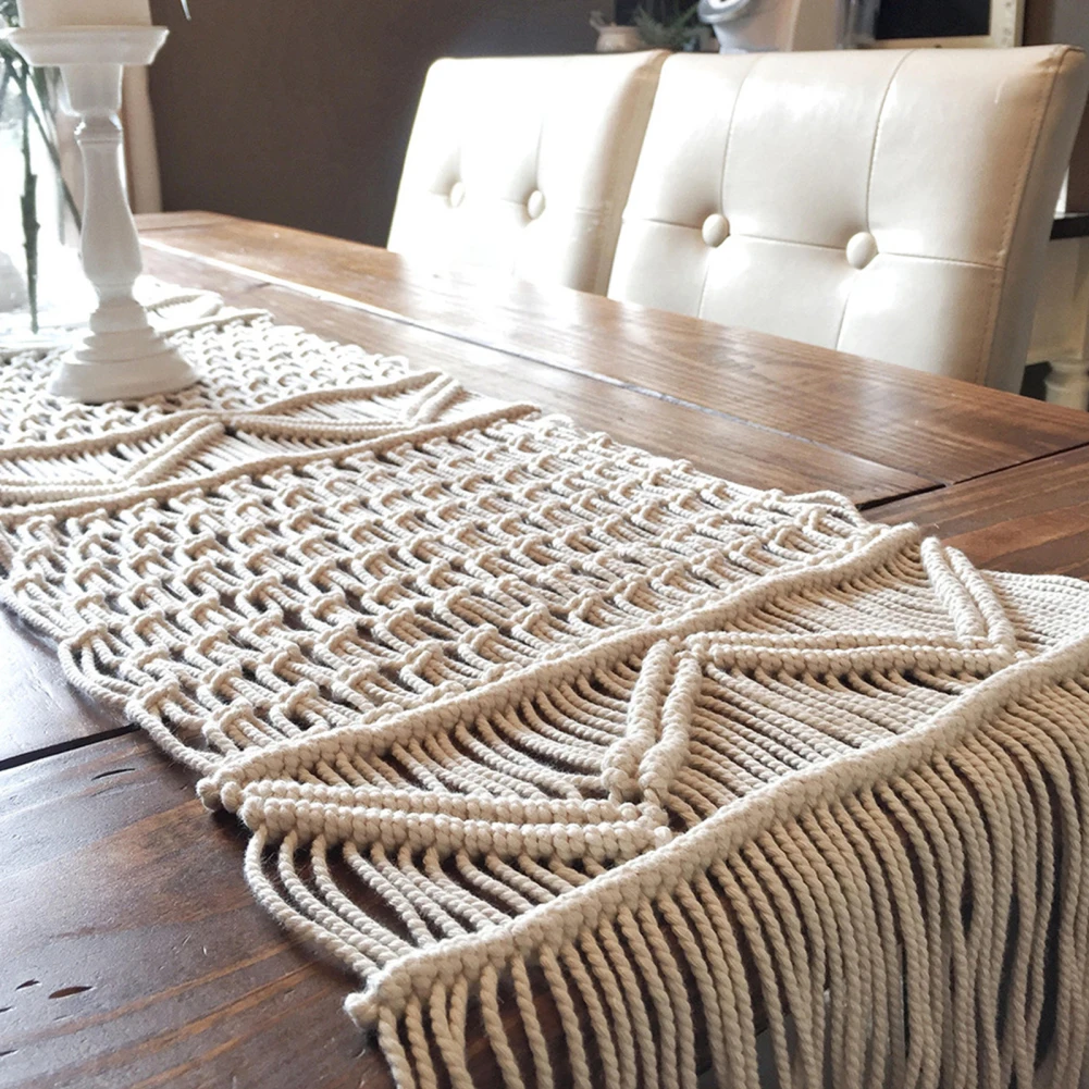 Macrame Boho Bieżnik na stół d – Wedding Supply Rentals recenzja i cena
