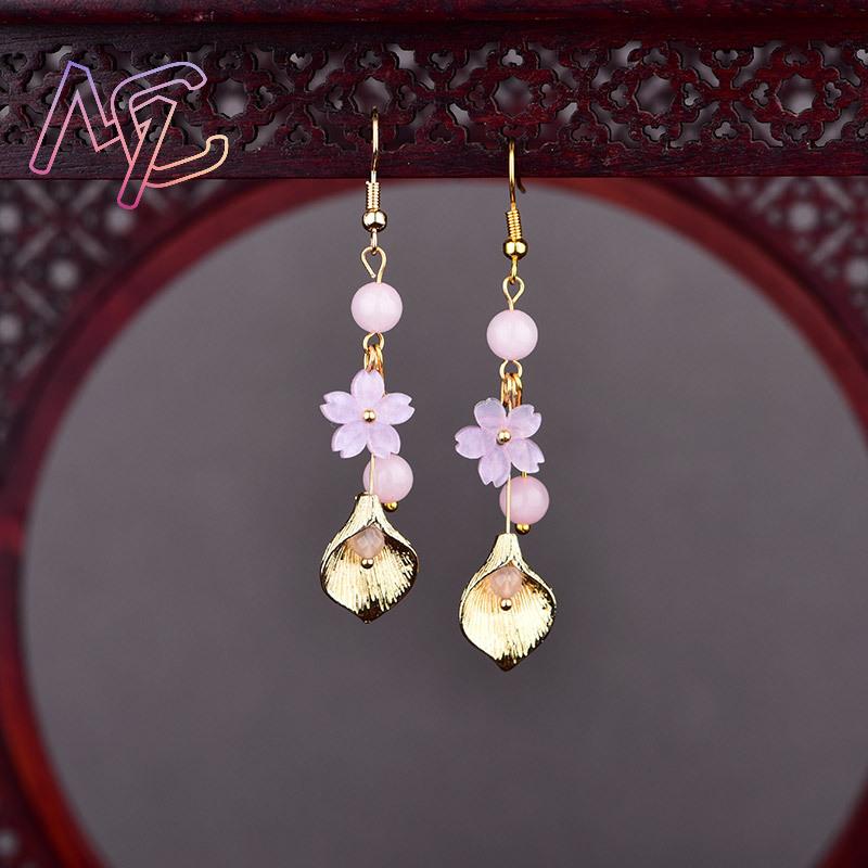 Różowe kolczyki z naturalnego  – Wedding Yes recenzja i cena