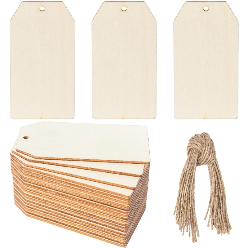 10 szt. Drewnianych zawieszek  – Wedding Supply Rentals recenzja i cena